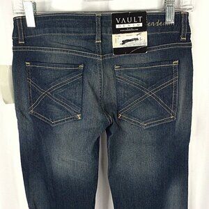NWT Vault Denim Jeans Girls 14 Slim Leg Adjustable Waist